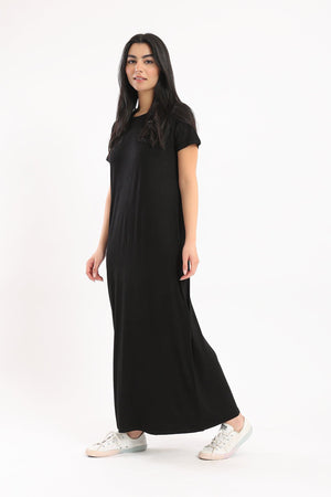 Viscose Plain Dress - Clue Wear