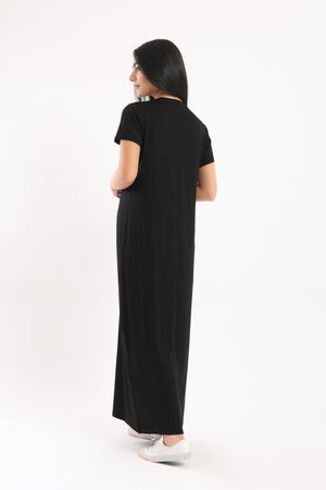 Viscose Plain Dress - Clue Wear