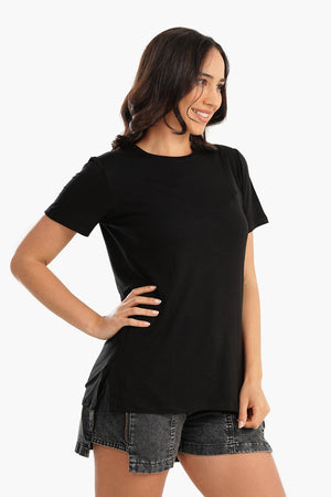 Viscose Plain Lounge T-Shirt - Carina - كارينا