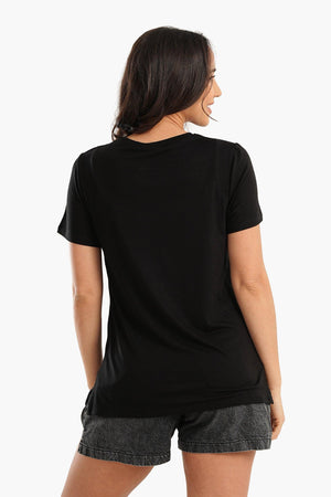 Viscose Plain Lounge T-Shirt - Carina - كارينا