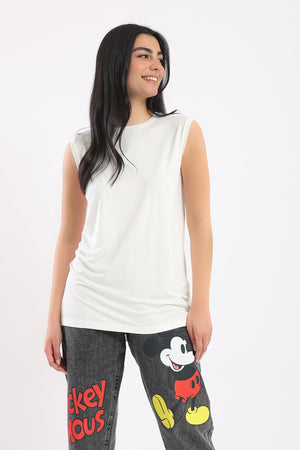 Viscose Sleeveless Top - Clue Wear