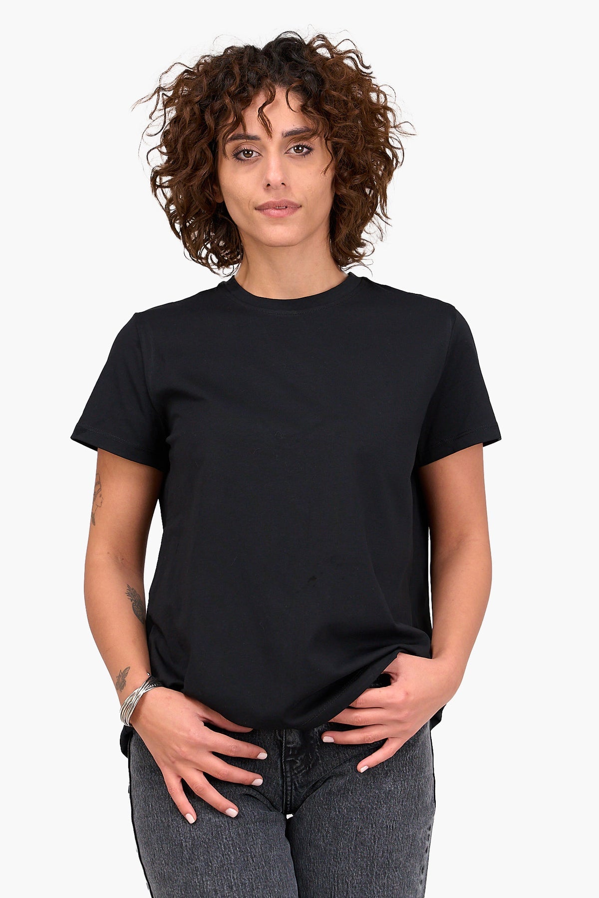 Cotton Basic T-Shirt - Black