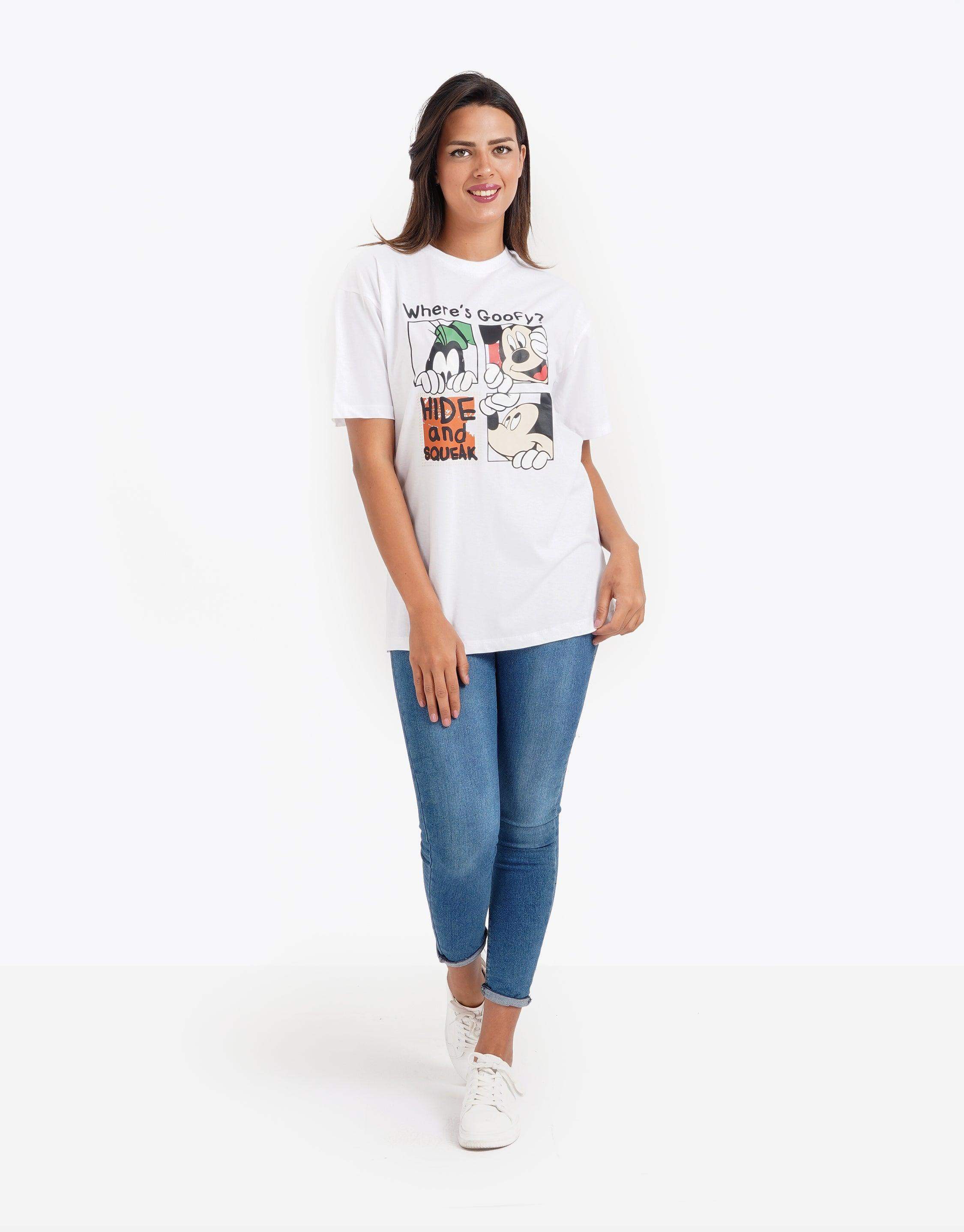 Where's Goofy Short Sleeve Cotton T-Shirt - Carina - كارينا