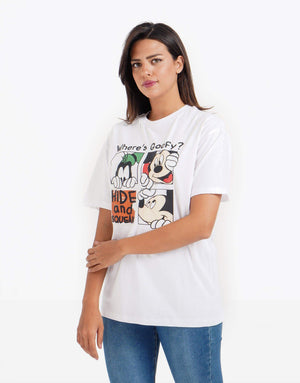 Where's Goofy Short Sleeve Cotton T-Shirt - Carina - كارينا