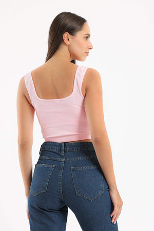 Wide Strap Crop Top - Carina - كارينا