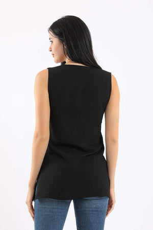 Wide Strap Sleeveless Top - Carina - كارينا