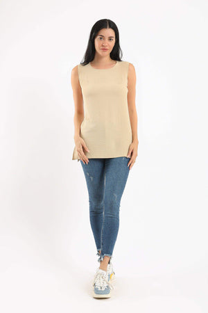 Wide Strap Sleeveless Top - Carina - كارينا