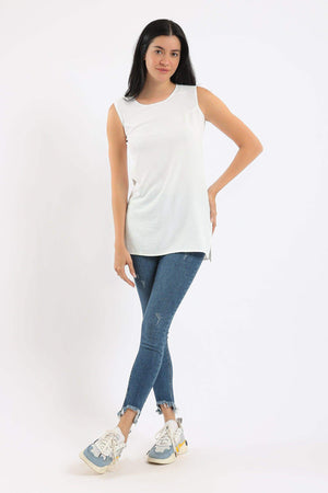 Wide Strap Sleeveless Top - Carina - كارينا