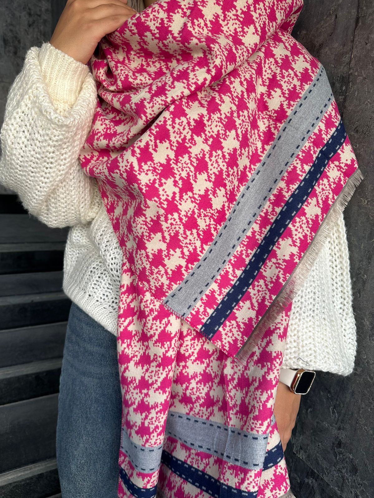 Colorful Winter Shawl Scarf