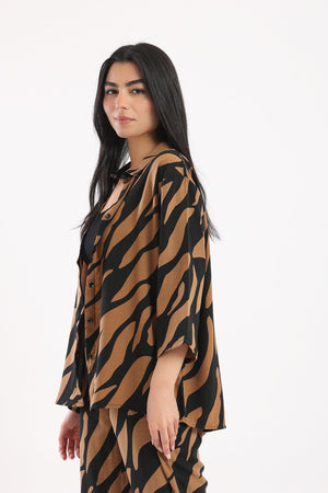 Zebra Print Shirt - Clue-wear