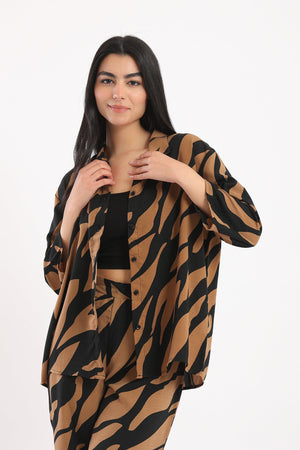 Zebra Print Shirt - Clue-wear
