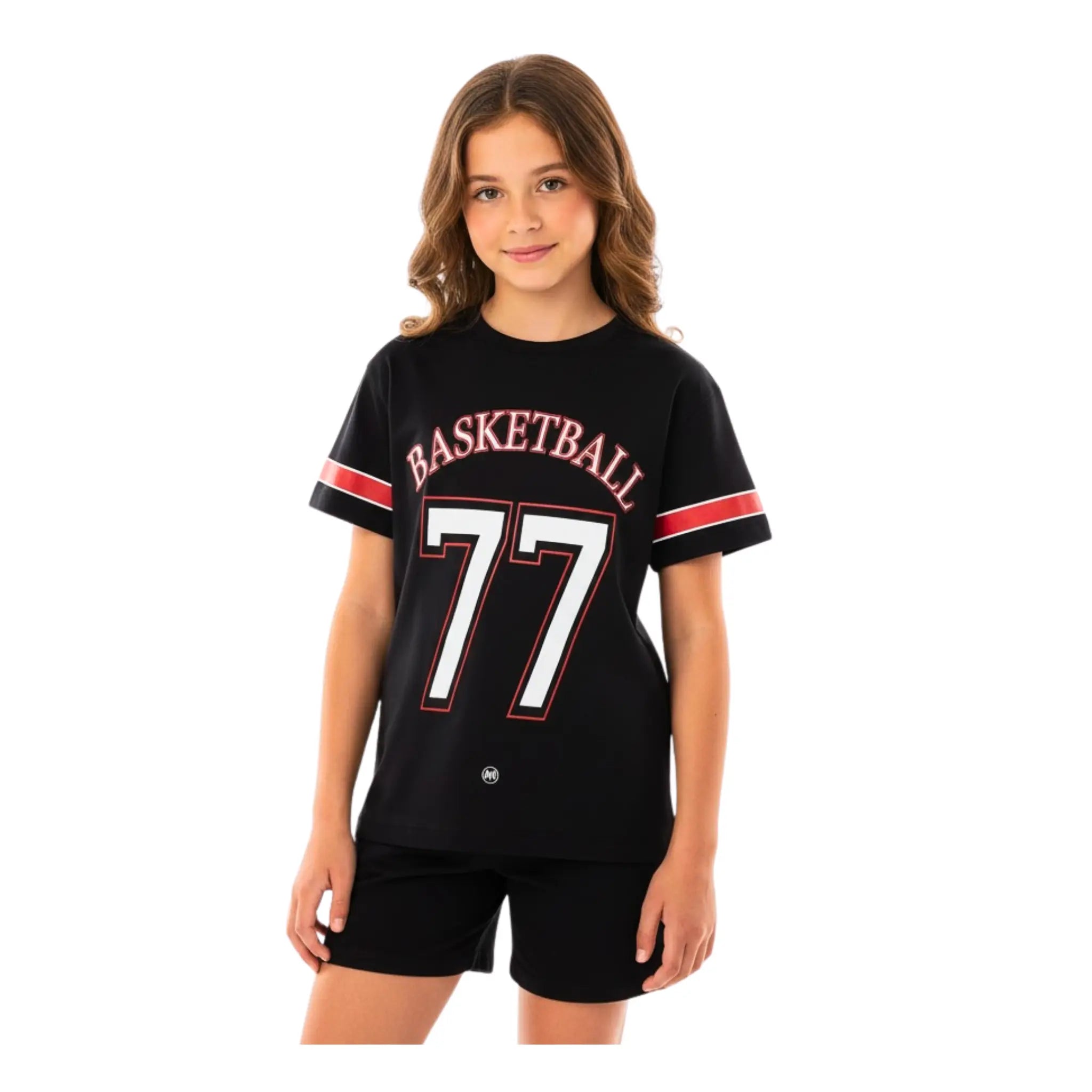Basketball 77 Graphic T-Shirt - Black