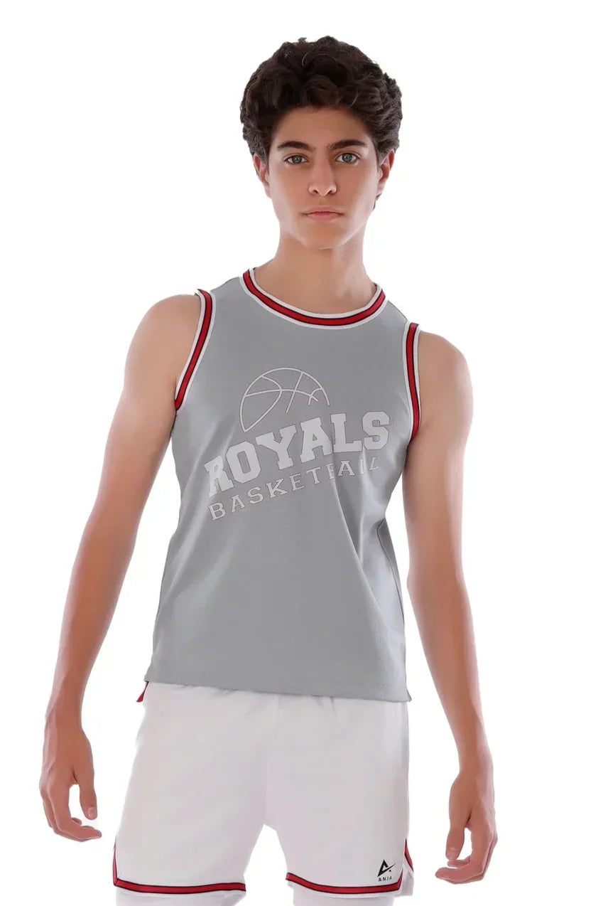 Royals Basketball Sleeveless Sport Top - Grey