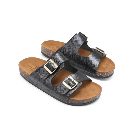 Leather Men's Slipper - Black