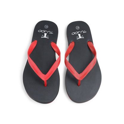 Cork Comfortable Slipper - Red & Black