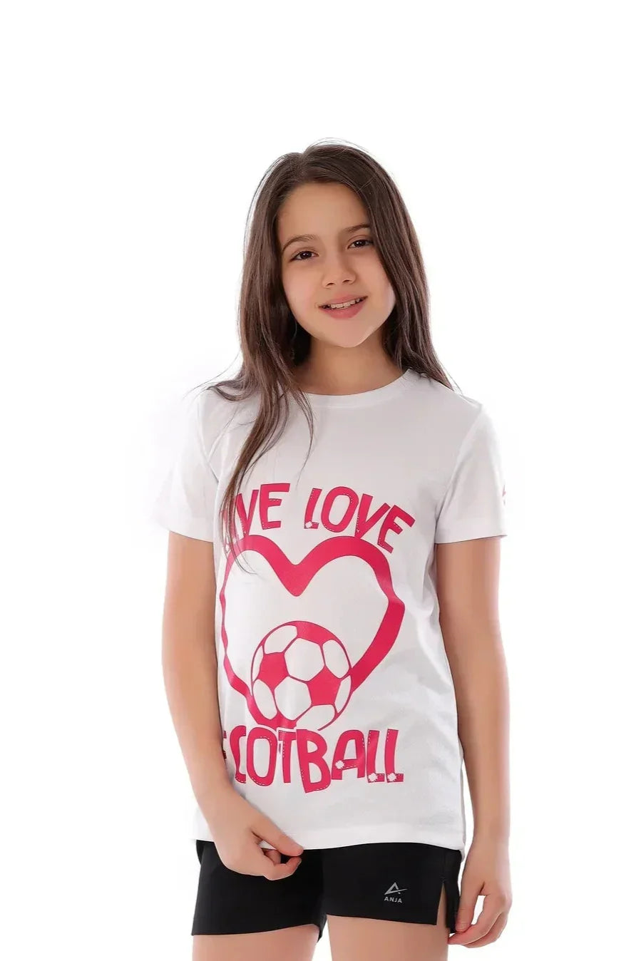 Love Football Graphic T-Shirt - White
