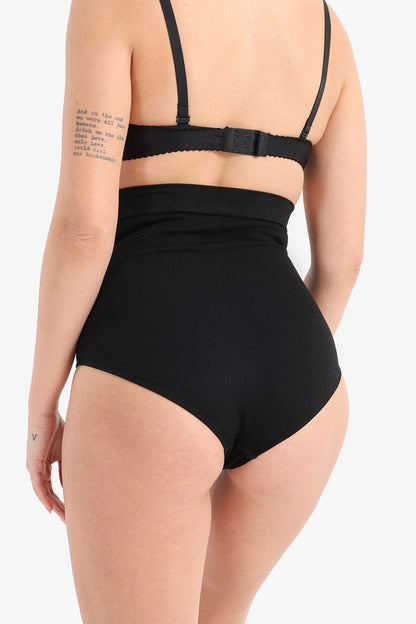 High-Waist Shapewear Panty Black