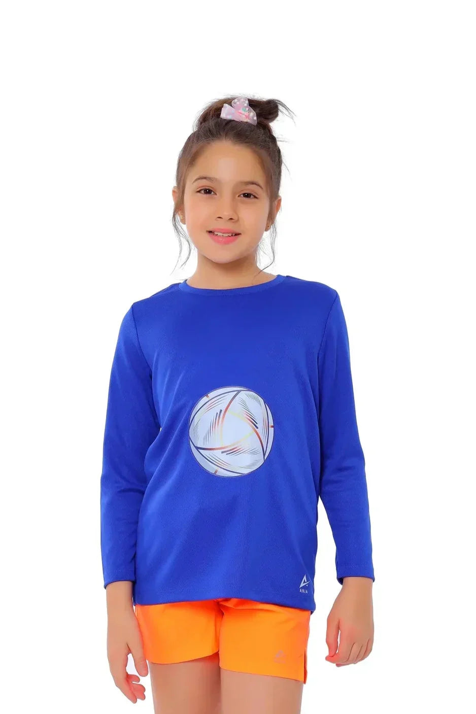 Volleyball Long Sleeve T-Shirt - Blue