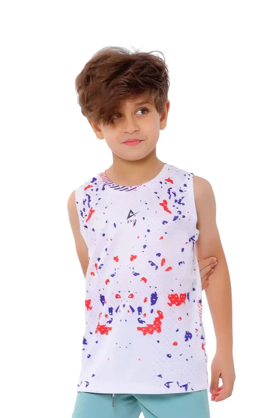 Paint Splash Tank Top - White