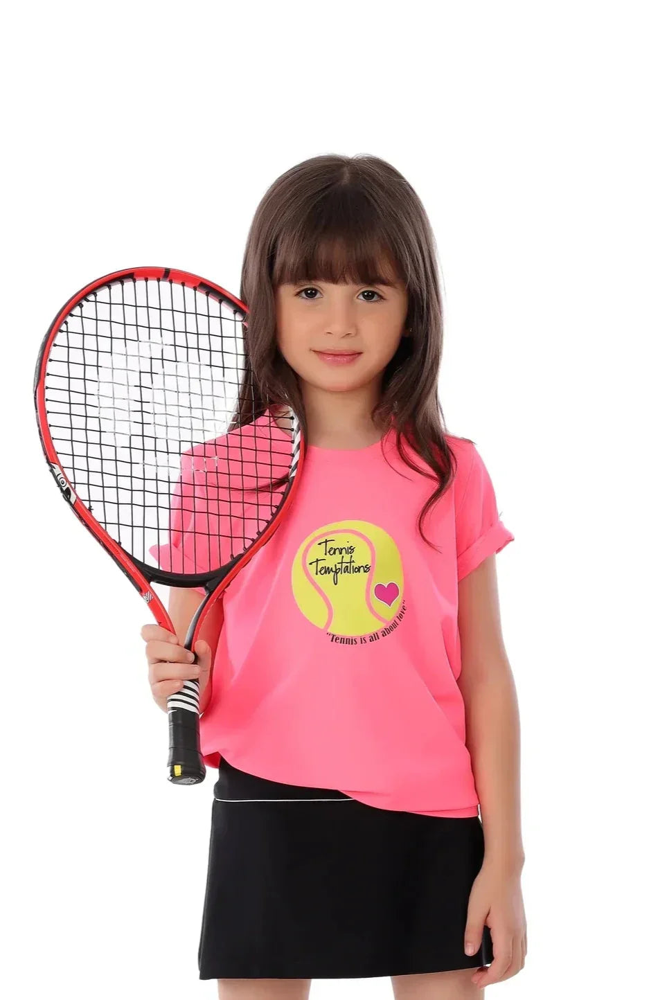 Love Tennis Graphic T-Shirt - Pink