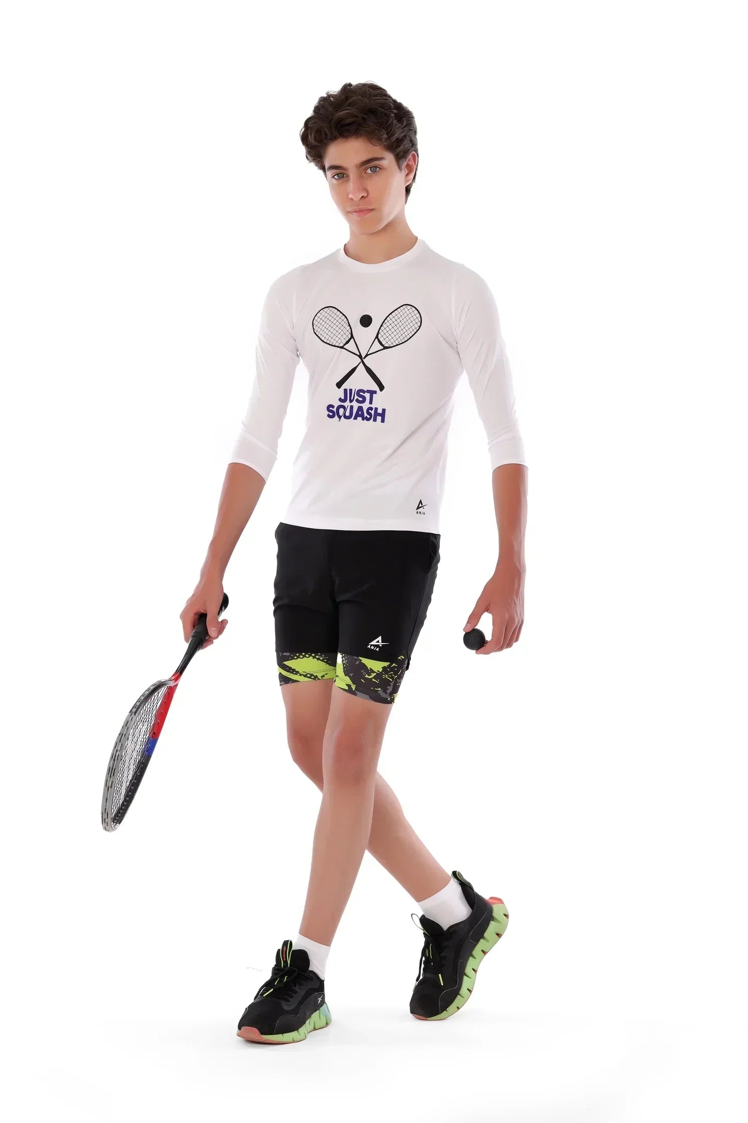 Squash Graphic Long Sleeve T-Shirt - White