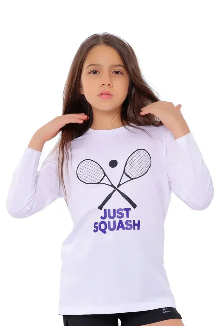 Squash Graphic Long Sleeve T-Shirt - White