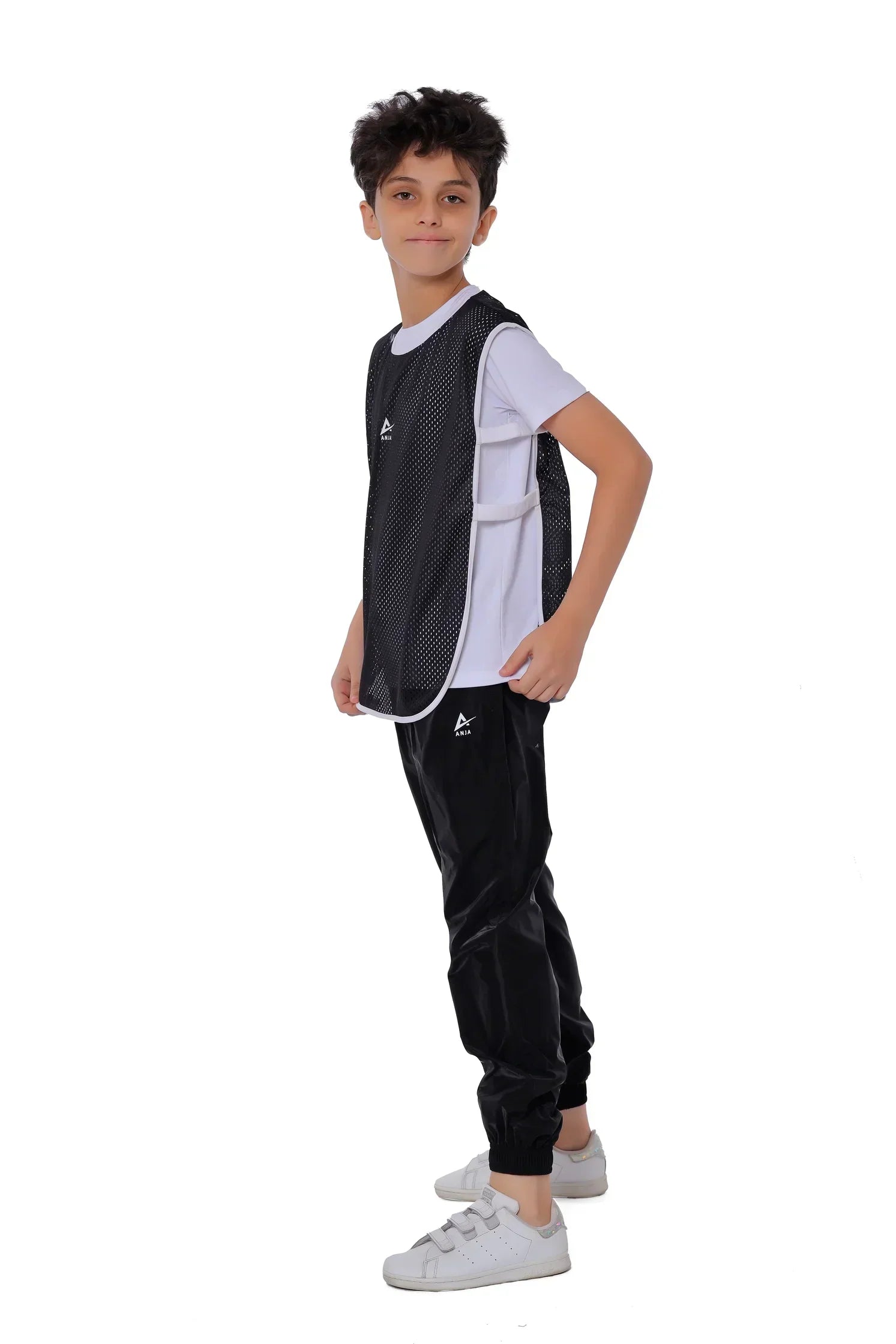 Open Sides Mesh Training Vest - Black