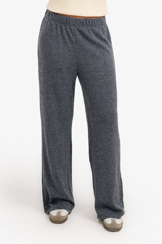 Polyester Self Pattern Lounge Sweatpants – Grey