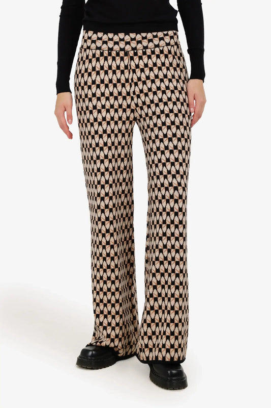 Acrylic Self Pattern Lounge Pants – Multicolor