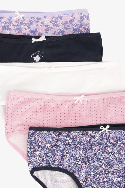 Pack of 5 Cotton Colored Brief Panties – Multicolor