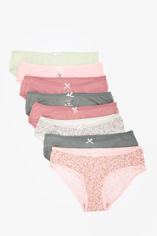 Cotton Printed Bikini Panties – Multicolor (Pack of 5)