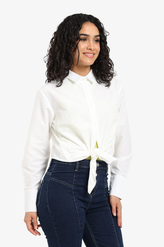 Poplin Solid Shirt - Off White