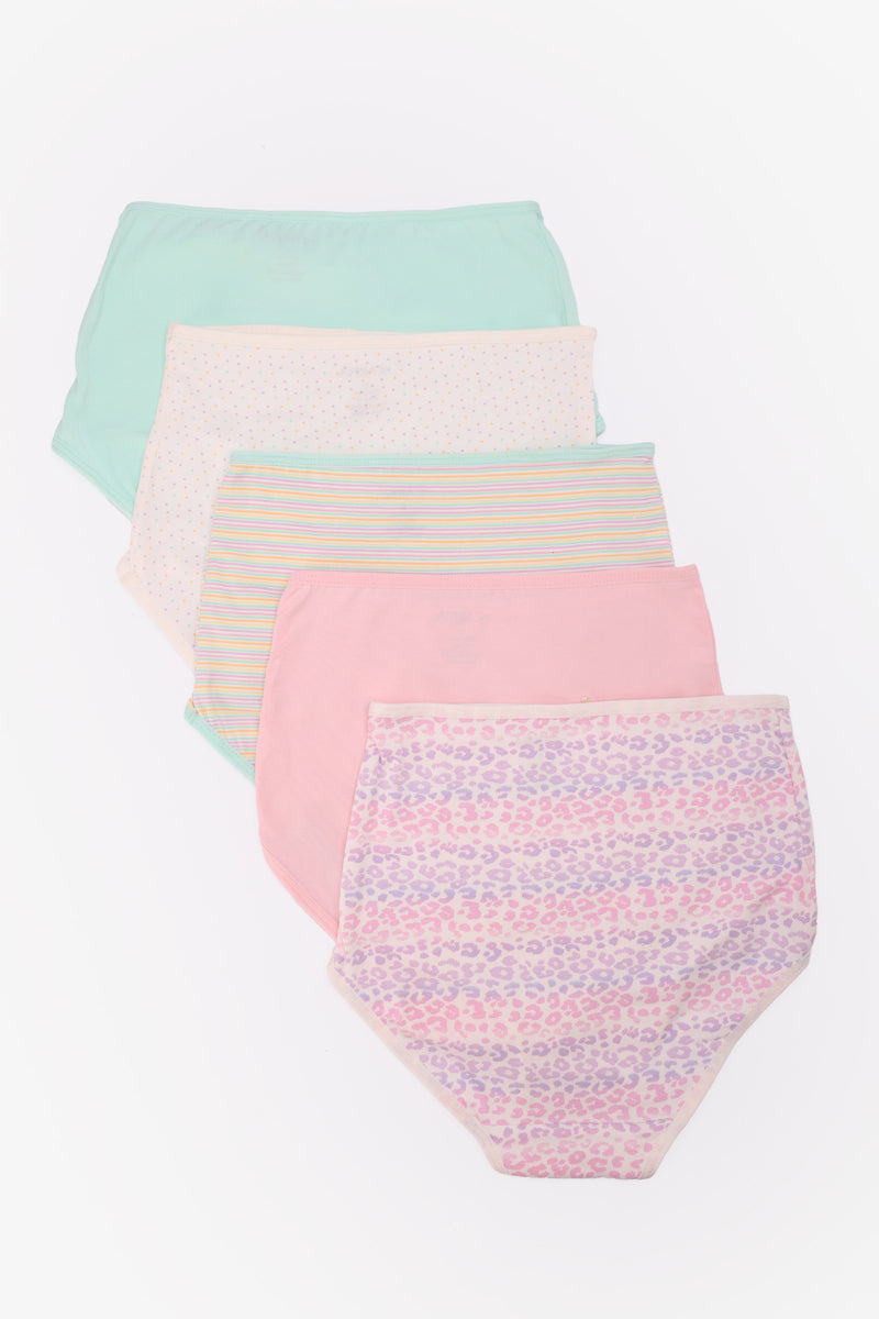 Cotton Mixed-Pattern Full Brief Panties – Multicolor