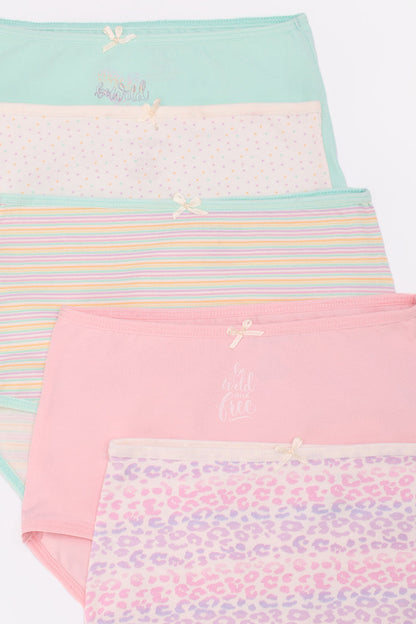 Cotton Mixed-Pattern Full Brief Panties – Multicolor