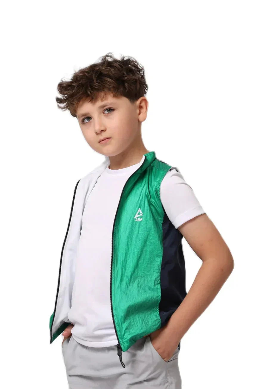 Performance Zip-Up Vest - Green