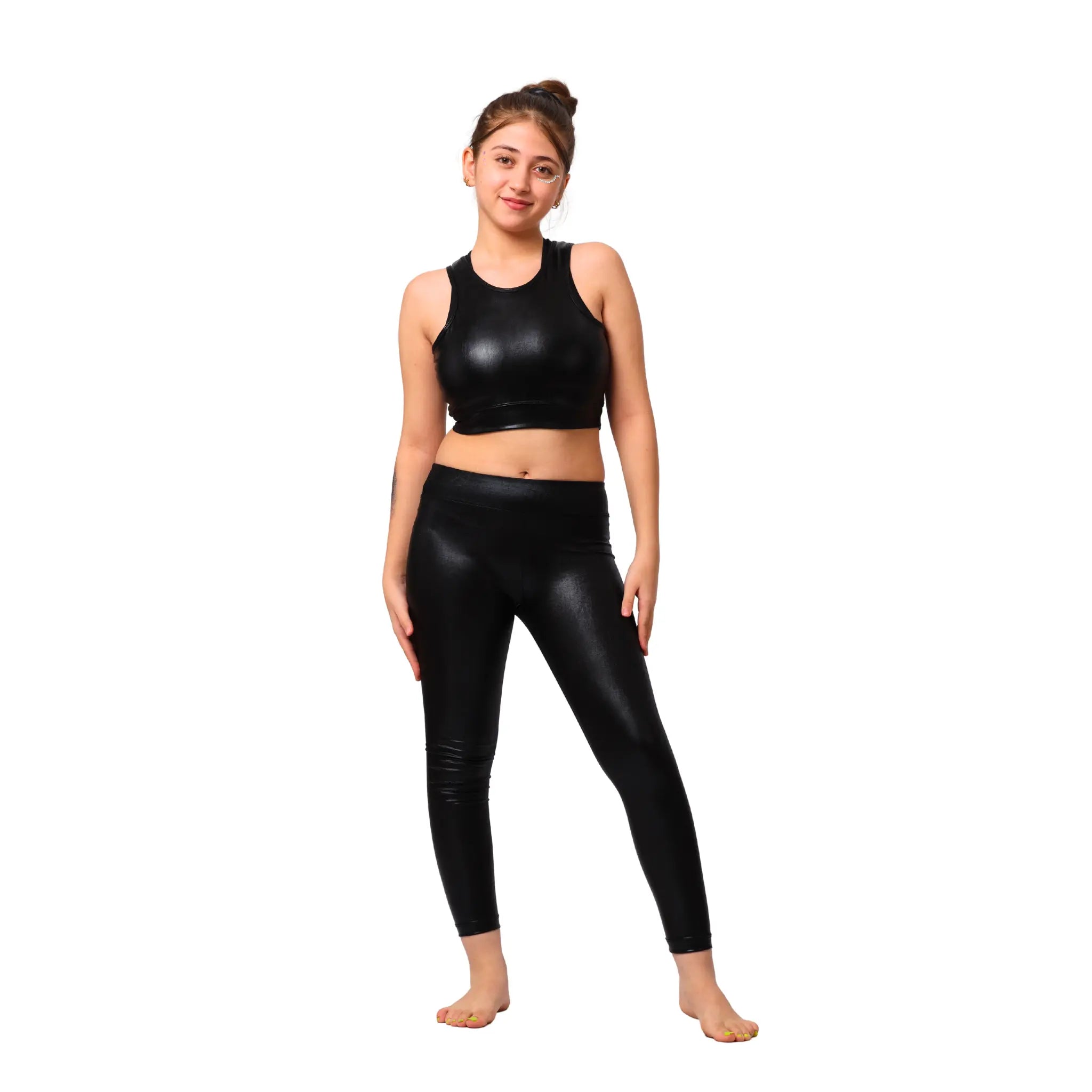 Metallic Gymnastics Set - Black