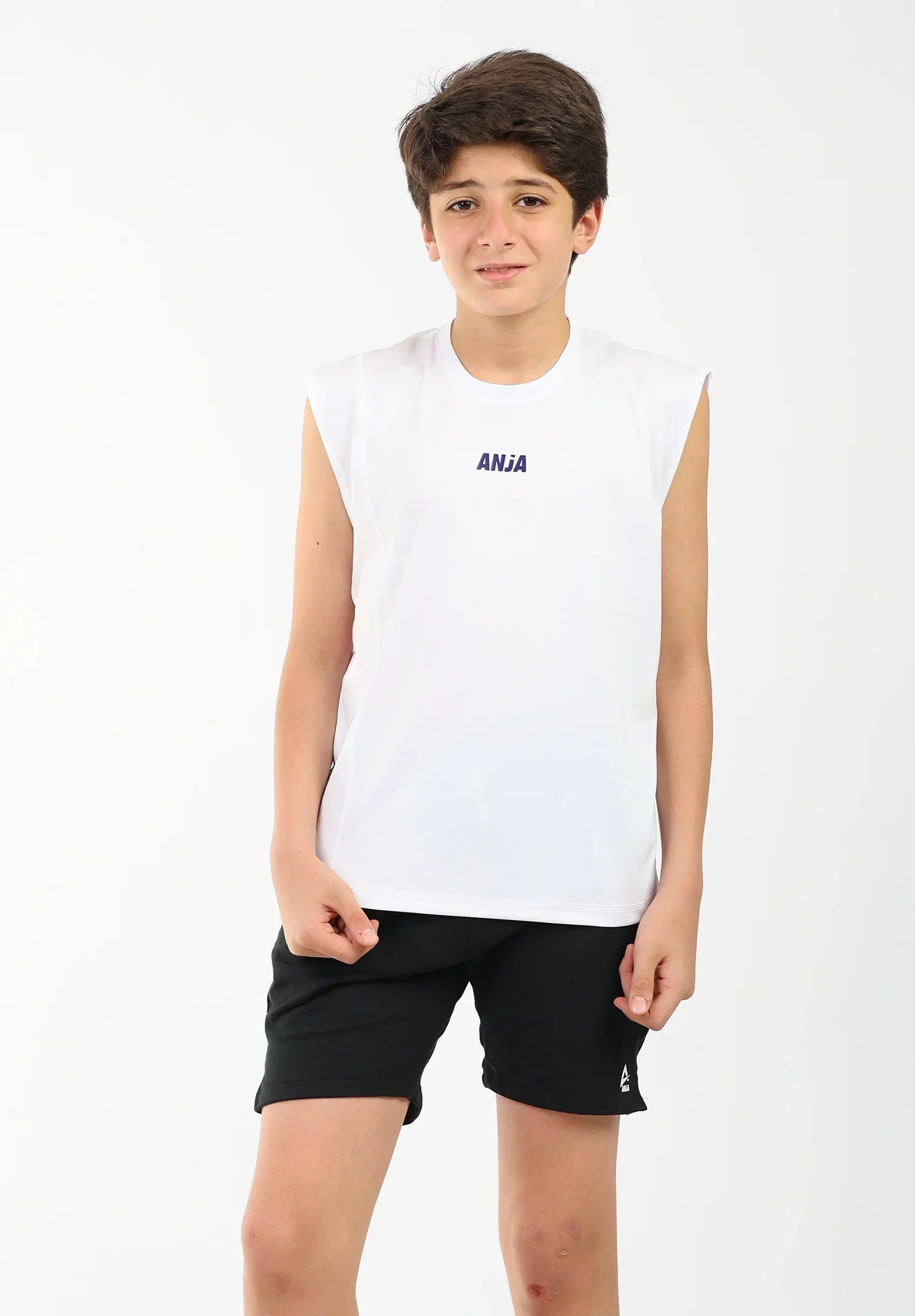 Cotton Drawstring Shorts - Black