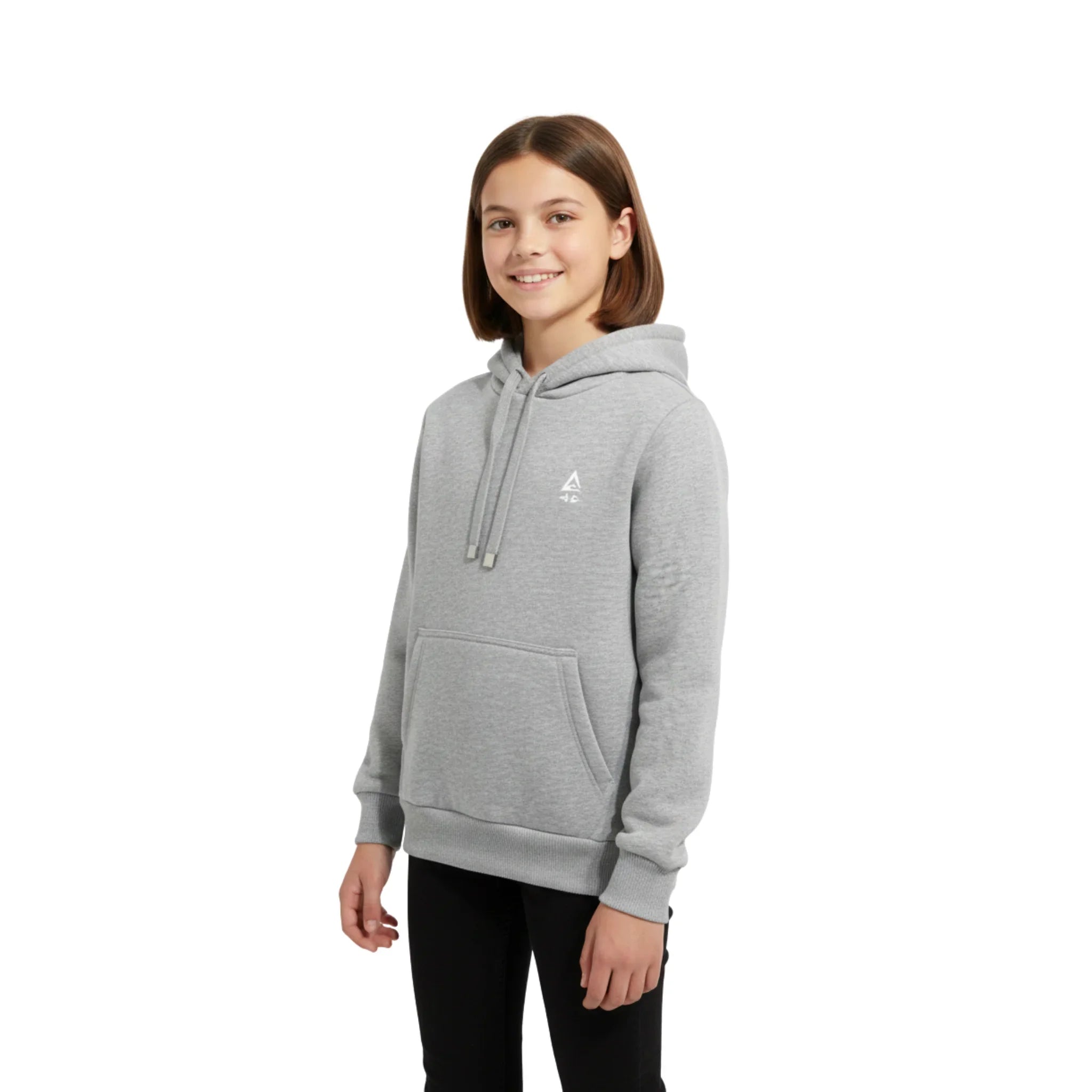 Plain Kangaroo Hoodie Pockets - Grey