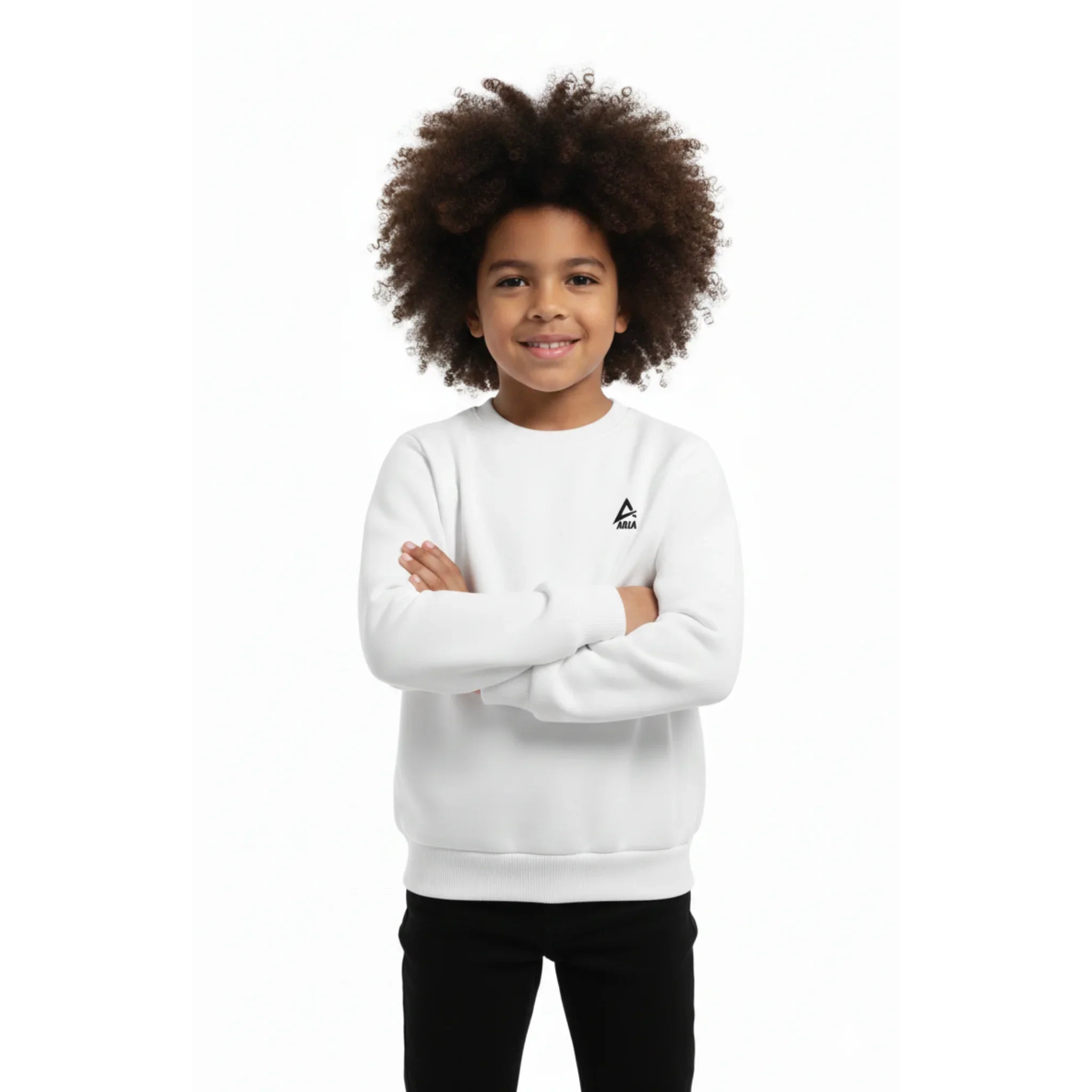 Plain Crewneck Sweatshirt - White