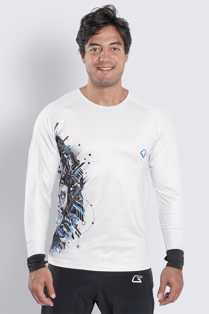 Synthetic Cyber Wave T-Shirt - Multicolor