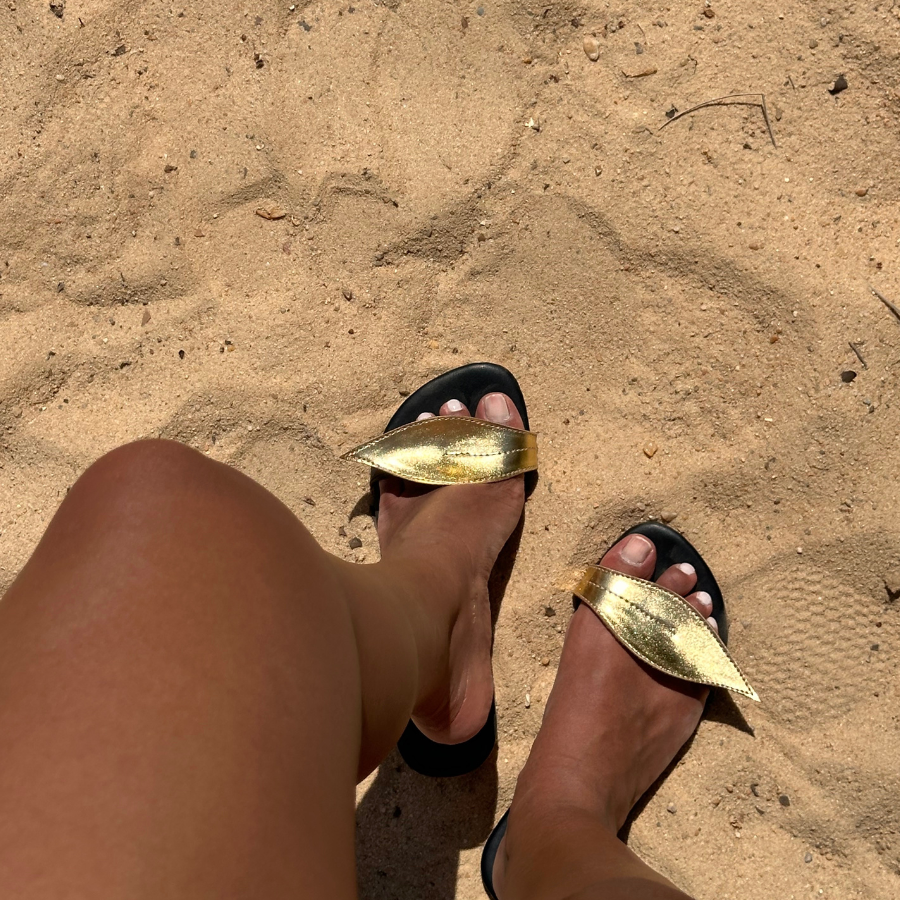 Faux Leather Soltera Fresh Slippers - Multicolor