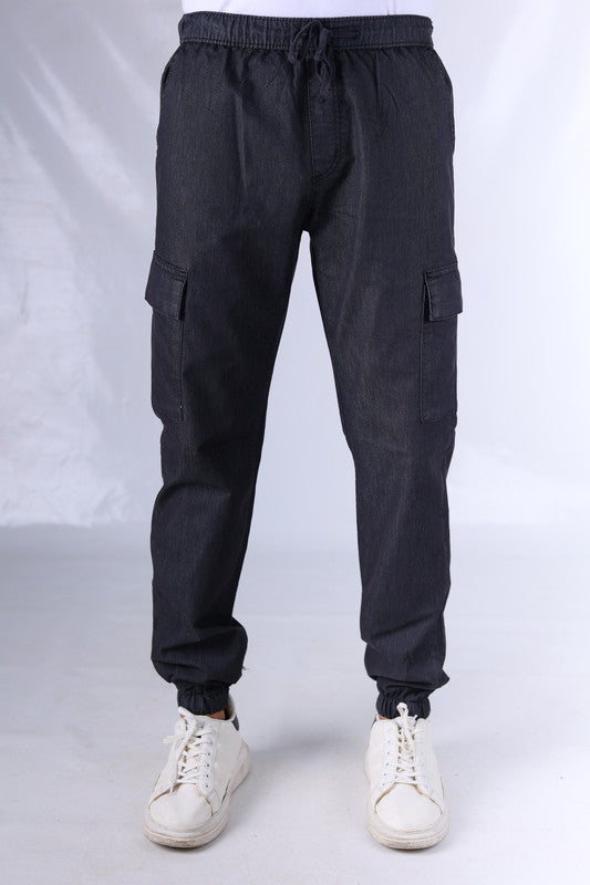 Gabardin Cargo Pants - Dark Grey