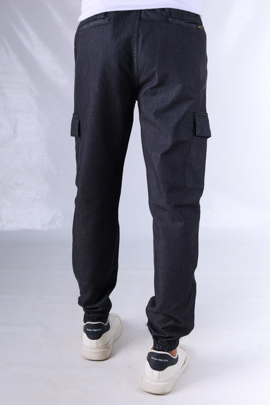 Gabardin Cargo Pants - Dark Grey