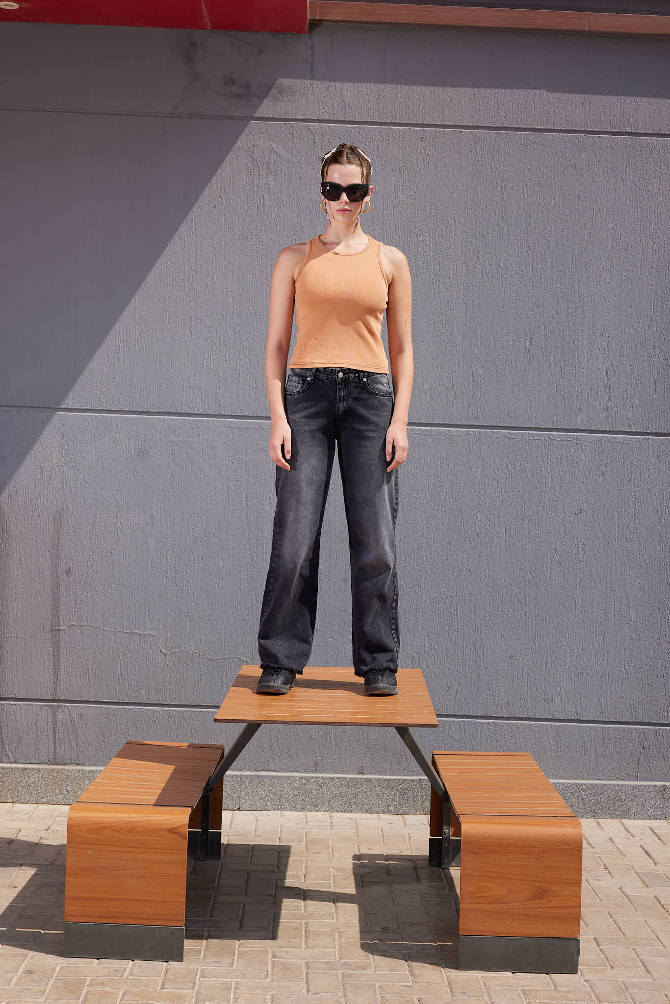 Denim Washed Jeans - Grey