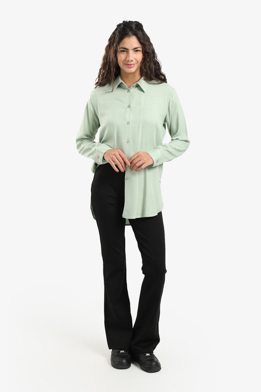 Poplin Solid Shirt - Light Mint