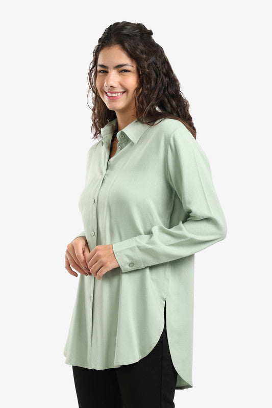 Poplin Solid Shirt - Light Mint