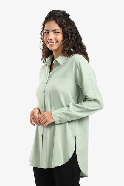 Poplin Solid Shirt - Light Mint