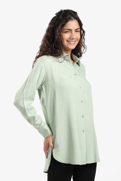 Poplin Solid Shirt - Light Mint