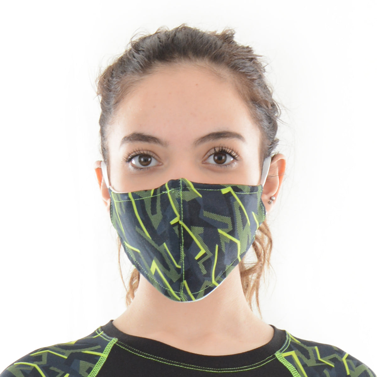 Dust proof printed mask - Black - Champsland