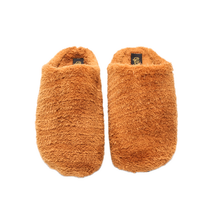 Faux Fur Cozy Women Slippers – Camel
